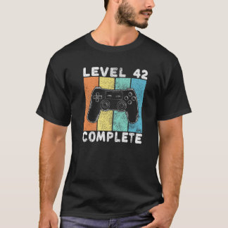 Männer 42 Geburtstag Männer Spielstufe 42 abgeschl T-Shirt