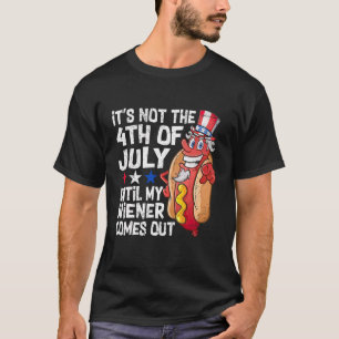 Männer 4. Juli Hot Dog Dackel kommt aus Erwachsene T-Shirt