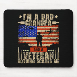 Männer 4. Juli _ USA-Flagge _ Ein Vater, Opa und e Mousepad