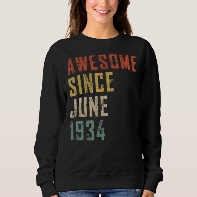 Männer 88 Jahre alt Phantastisch seit Juni 1934 88 Sweatshirt (Vorderseite)