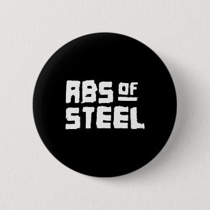 Männer abs von Steel Gym Fitness Workout Bodybuild Button