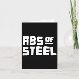 Männer abs von Steel Gym Fitness Workout Bodybuild Karte