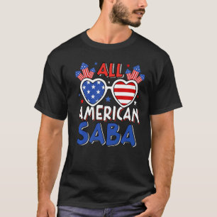 Männer Alle amerikanischen Saba 4. Juli American F T-Shirt