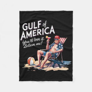 Männer am Golf von Amerika Fleecedecke