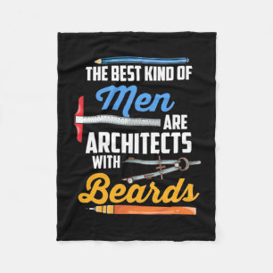 Männer Architekten mit Bärten Fleecedecke