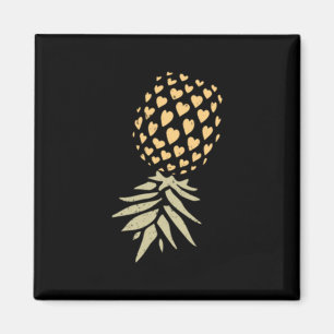Männer auf dem Kopf stehende Ananas subtile Ferien Magnet