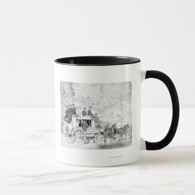 Männer auf einem Foto von "Deadwood Coach" Tasse (Rechts)