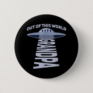Männer Außerirdischer Opa-Zitat für dein UFO  Button