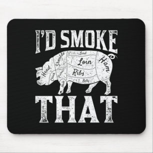 Männer Bacon Männer Barbecue-Party Schwein Männer  Mousepad