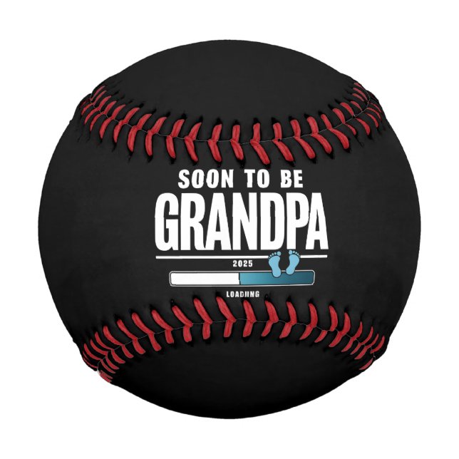 Männer bald Großvater EST 2025 neuer Großvater Baseball (Vorderseite)