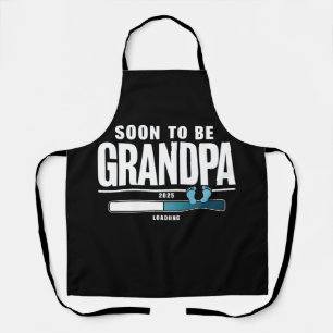 Männer bald Großvater EST 2025 neuer Großvater Schürze