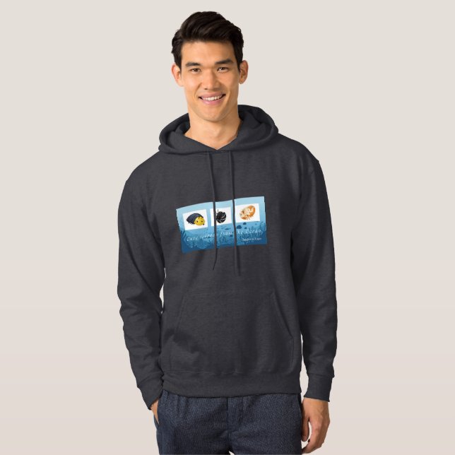 Männer Basic Kapuzen-Sweatshirt Hoodie (Vorne ganz)