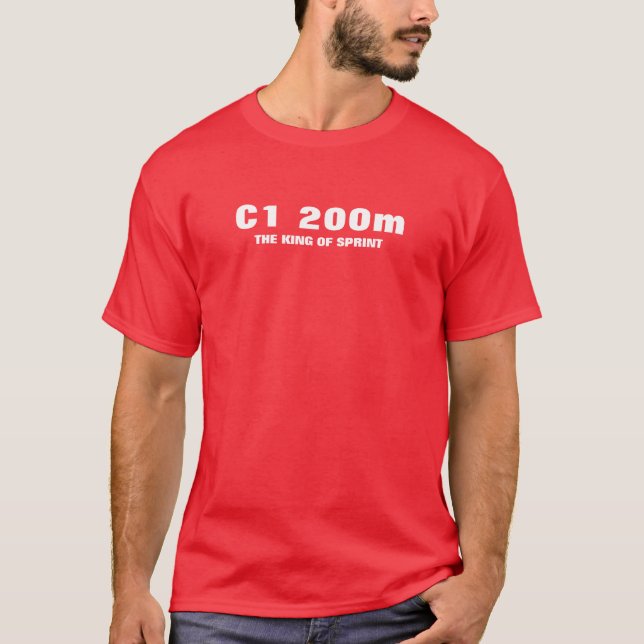Männer Basic T-Shirt | 200 Meter (Vorderseite)