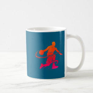 Männer Basketballspieler Trainer Dribbling Kaffeetasse