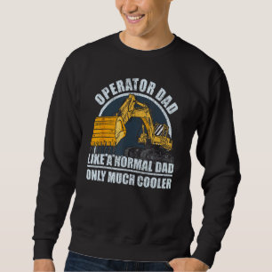 Männer Bauarbeiter Schwere Ausrüstung Bagger Sweatshirt