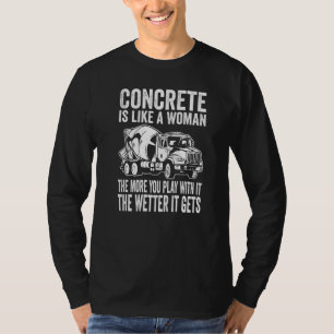 Männer Bauarbeiter Zementarbeiter Für Einen Betonf T-Shirt