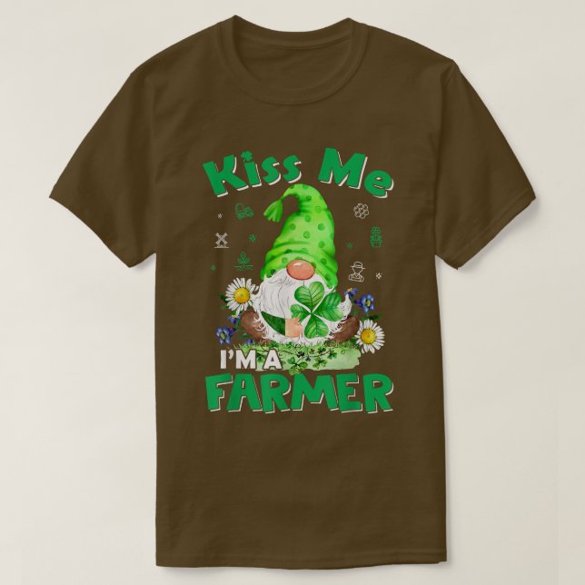Männer Bauer Gnome Saint Patricks Shenanigans T-Shirt (Design vorne)