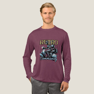 Männer-Bella+Leinwand-Dreifach-Shirt, Langschläfer Tri-Blend Shirt