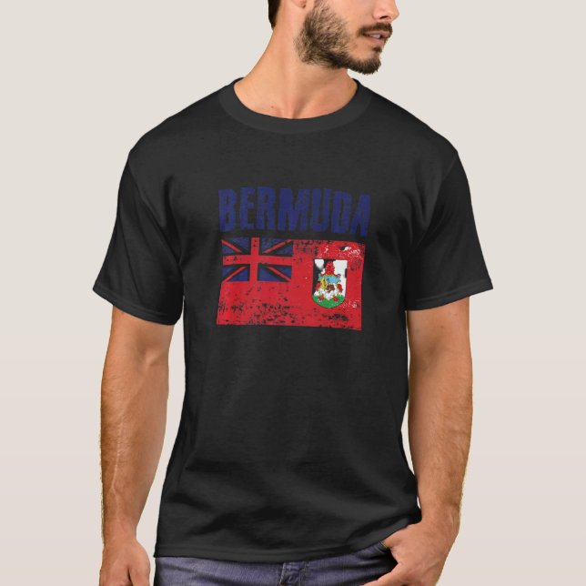 Männer Bermuda Nationalstolz Bermuda T-Shirt (Vorderseite)