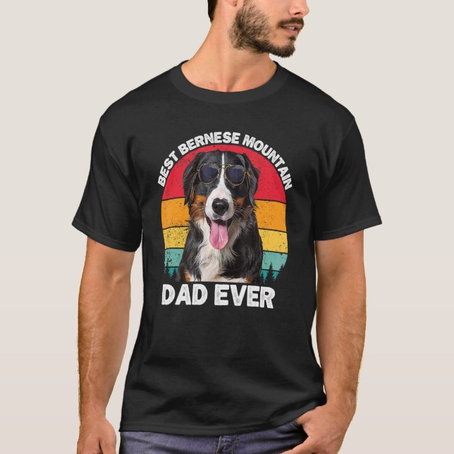 Männer Berner Hund Vater für Männer Berner Vater T-Shirt (Vorderseite)