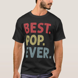 Männer Bester Pop je Design Opa oder Vater T-Shirt