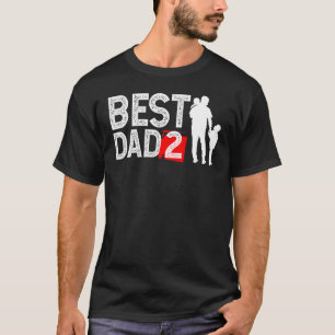 Männer Bester Vater 2 oder bester Vater 2 Kinder 1 T-Shirt