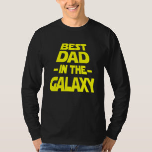 Männer bester Vater in der Galaxie - Science Ficti T-Shirt