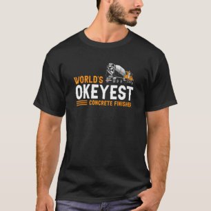 Männer Betonfinisharbeiter für Bau Zement Arbeiter T-Shirt