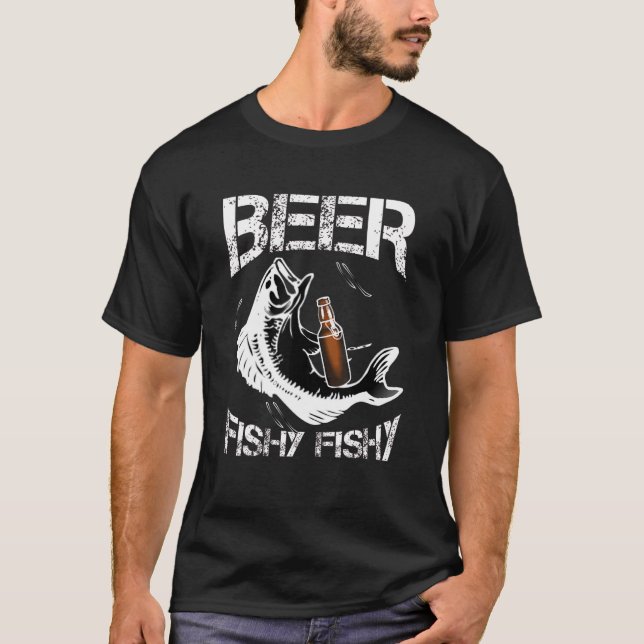 Männer Bier Fischig Fischig T-Shirt (Vorderseite)
