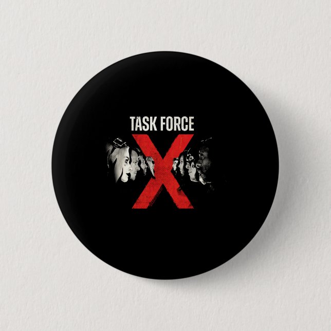 Männer Bösewicht Team Task Force X Leistung Button (Vorderseite)