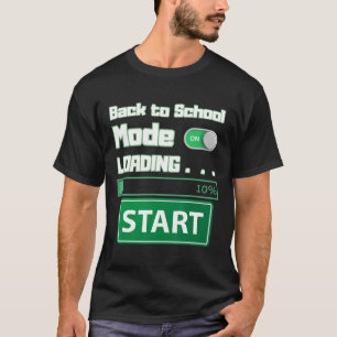 Männer Ck To School Modus wird geladen – Gamer Sty T-Shirt