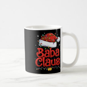 Männer Coole Claus mit Santa Hut Weihnachtsbeleuch Kaffeetasse