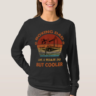 Männer Cooler Boxing Vater Vatertag T-Shirt