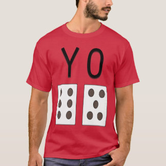 Männer Craps Spiel YO Würfel Lustiges Spiel 11 vin T-Shirt