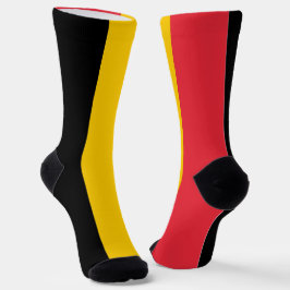 Männer-Crew-Socken mit belgischer Flagge Socken