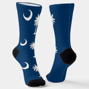 Männer Crew Socken mit der Flagge South Carolina