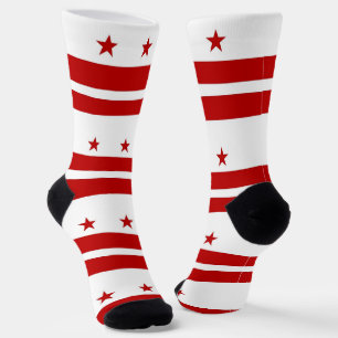 Männer Crew Socken mit Fahne von Washington DC, US