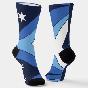 Männer Crew Socken mit Flagge von Columbia, S.C.