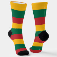 Männer Crew Socken mit litauischer Flagge