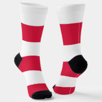 Männer Crew Socken mit polnischer Flagge