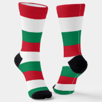 Männer Crew Socken mit ungarischer Flagge