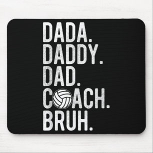 Männer Dada Daddy Papa Bruh Vintage Volleyball Tra Mousepad