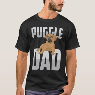 Männer Daddy Puggle Vater Hunderasse Süßes Haustie T-Shirt