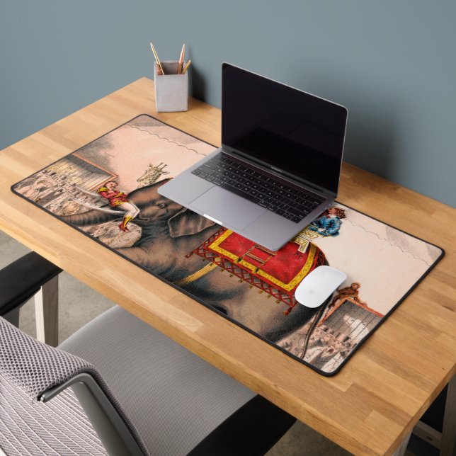 Männer Darstellend einen Zirkus mit einem Elefante Schreibtischunterlage (Büro 2)