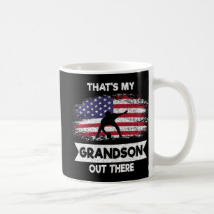 Männer Das ist mein Enkel da draußen American Foot Kaffeetasse