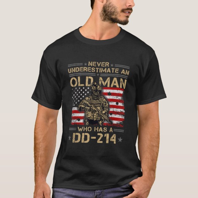 Männer DD214 Alumni T Shirt (Vorderseite)