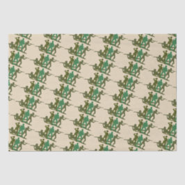 Männer der grünen Armee Seidenpapier