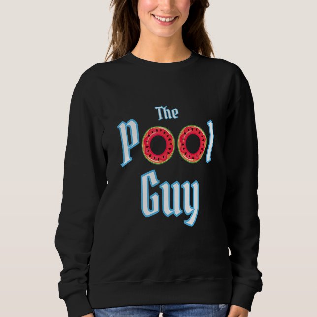 Männer Der Pool-Typ Sweatshirt (Vorderseite)