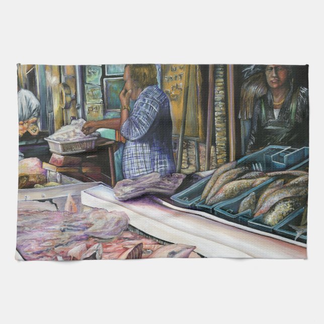 Männer der Wüste, Geschenke des Meeres, Jerusalem Geschirrtuch (Horizontal)