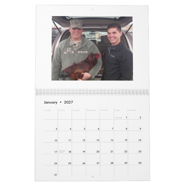 Männer des Kalenders der Kalender (Jan 2027)